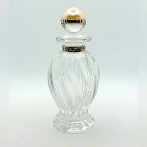 Lenox Pave Jewels Crystal Collectibles Diamonds & Pearls Swirl Perfume Bottle